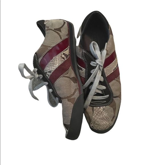 COACH monogram sneaker women’s size 8 - Picture 2 of 13